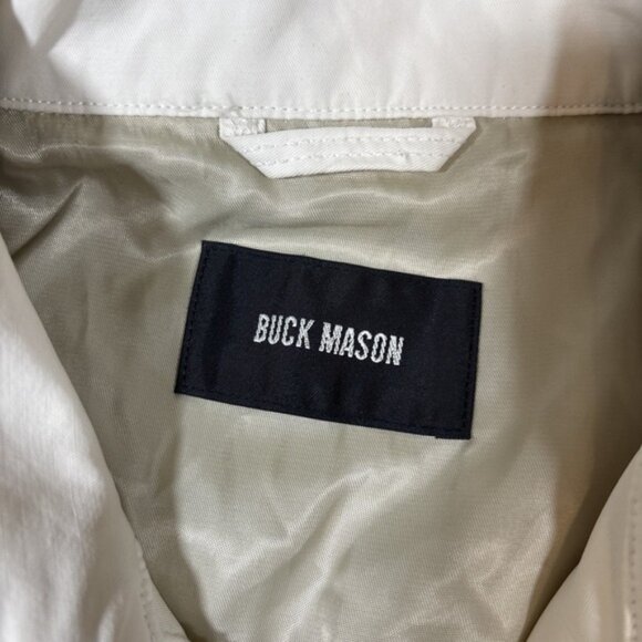 Buck Mason Mens Sz M Breakwater Sportster Jacket Natural Full Zip Bomber - Picture 2 of 7